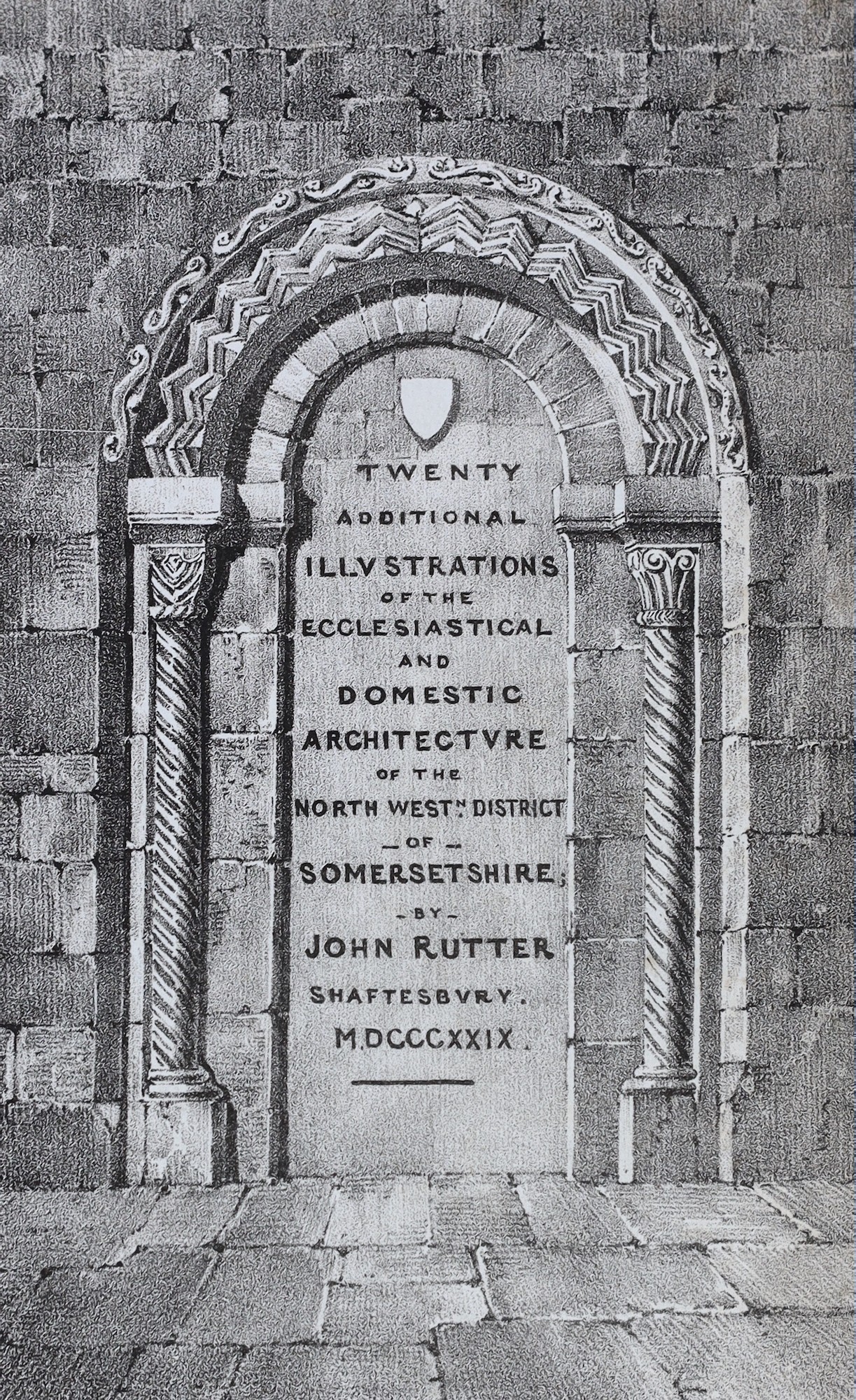 SOMERSET: Rutter, John - Delineations of the North Western Division of the County of Somerset, and of its Antediluvian Bone Caverns...pictorial vignette printed title, pictorial engraved 'additional illustrations' title,